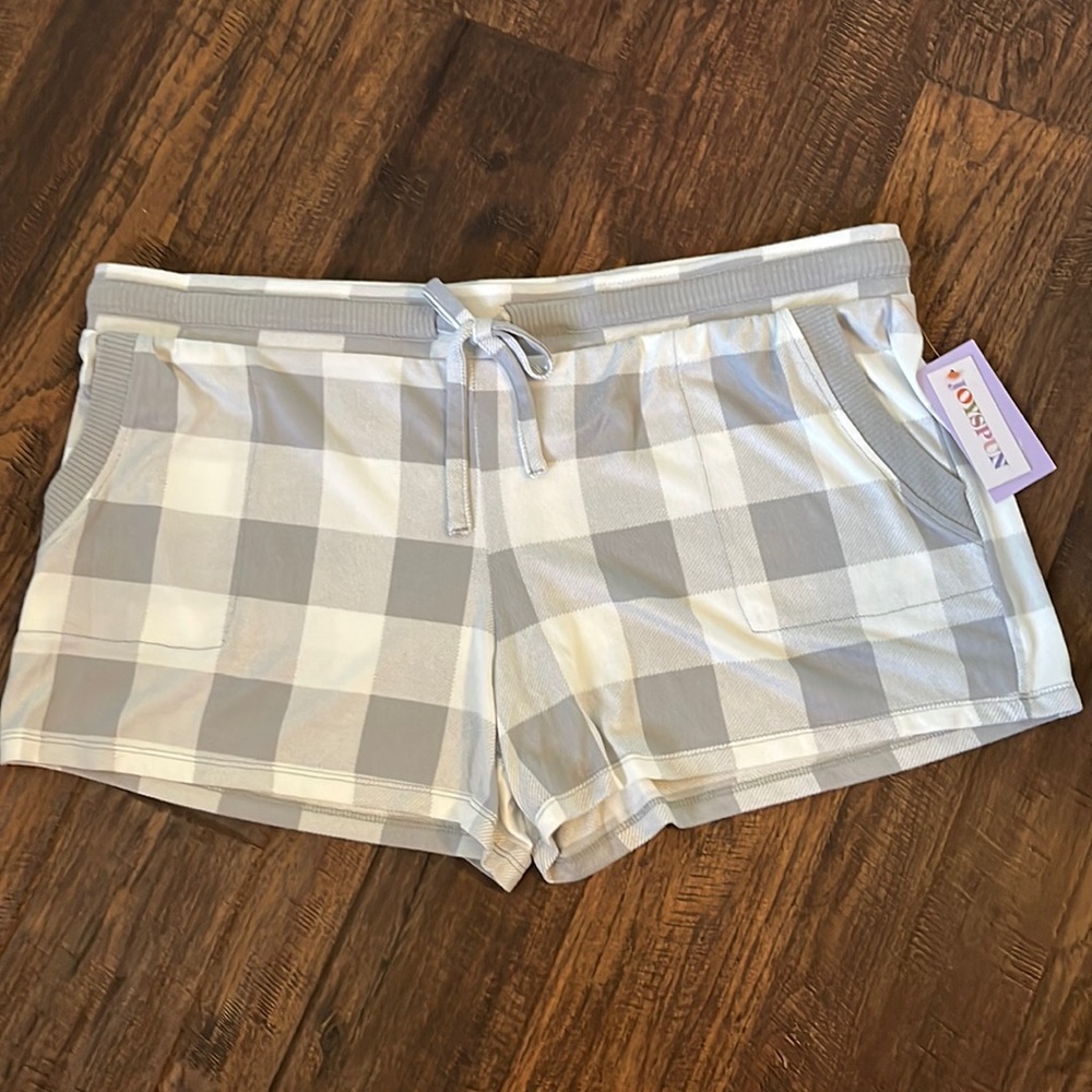 Joyspun Women's Hacci Knit Sleep
Shorts, Size 2X (18W-20W)